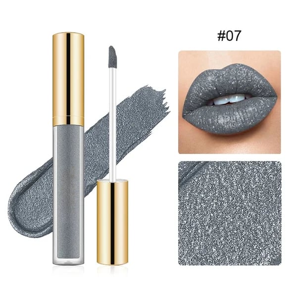 š„GlamourLabial - Brilho MetĆ”lico de Longa Duração