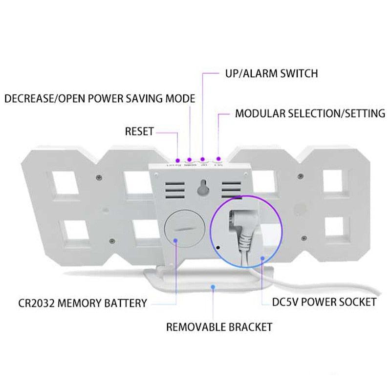 relógio digital led - Empório dos sonhos
