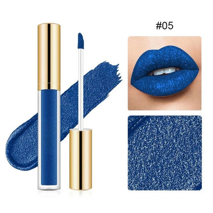 🔥GlamourLabial - Brilho Metálico de Longa Duração
