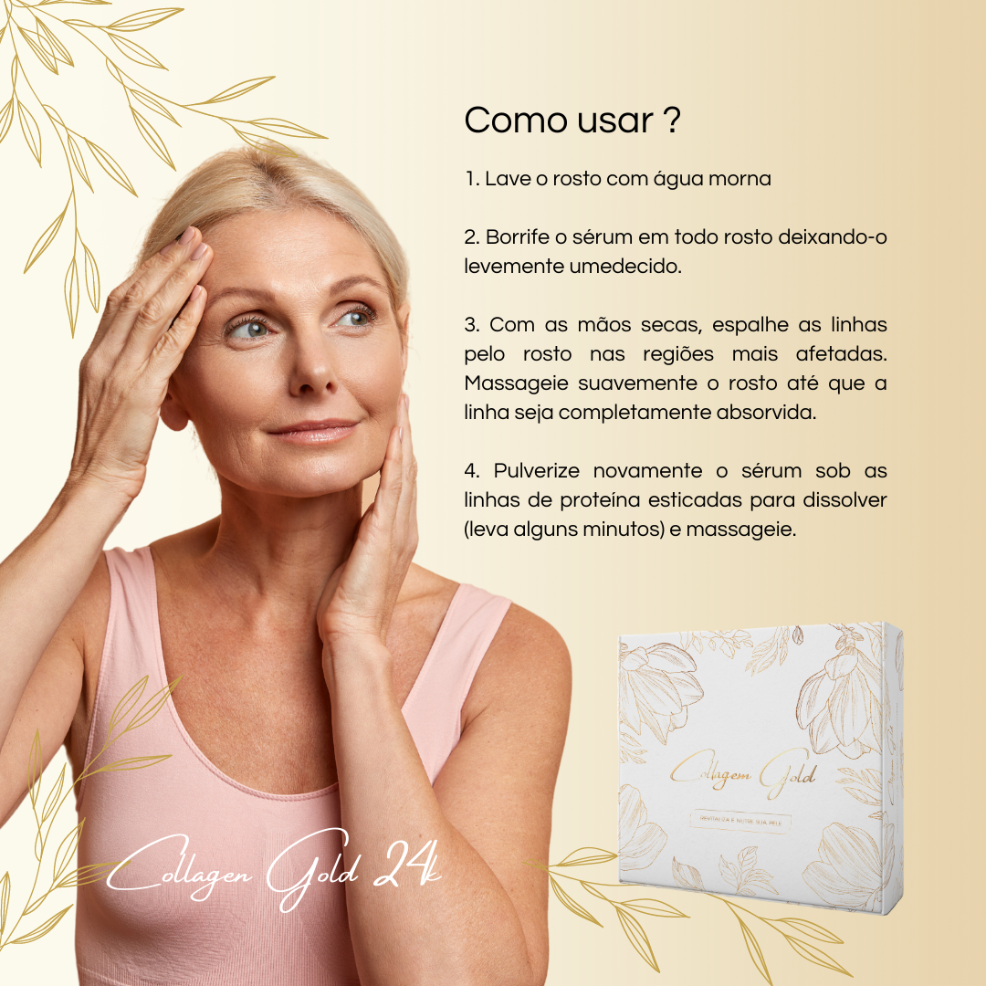 Fio Dourado de Colagénio 24K
