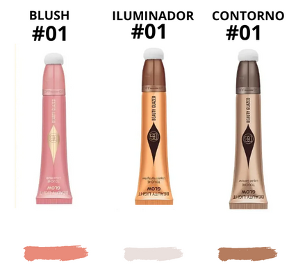 Multi Finish Trio Blush, Iluminador & Contorno - Beauty Glamour