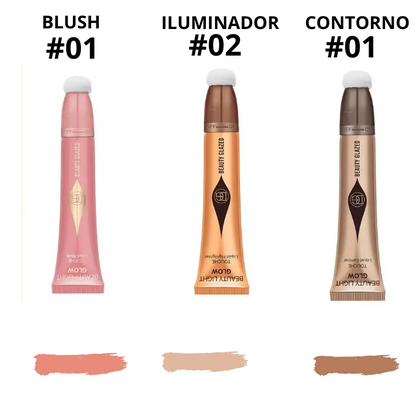 Multi Finish Trio Blush, Iluminador & Contorno - Beauty Glamour