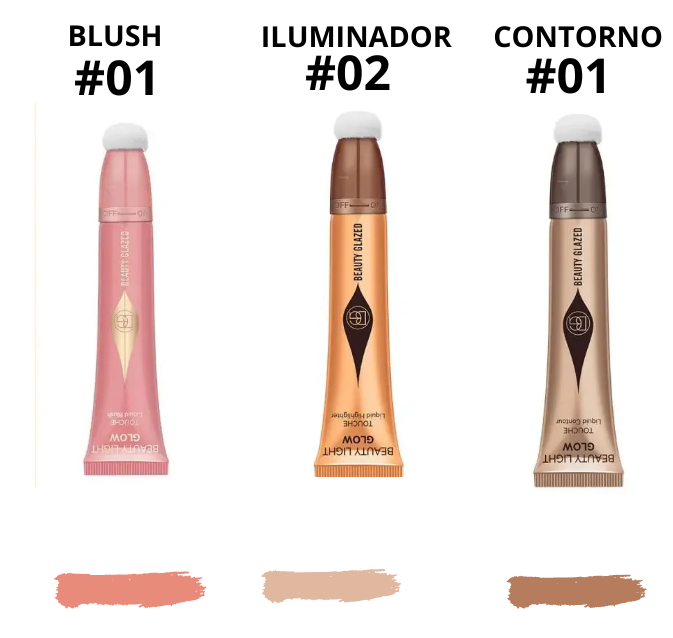 Multi Finish Trio Blush, Iluminador & Contorno - Beauty Glamour