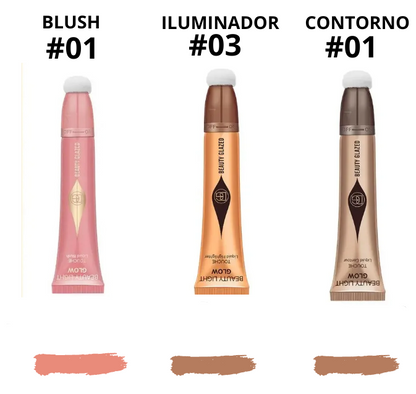 Multi Finish Trio Blush, Iluminador & Contorno - Beauty Glamour