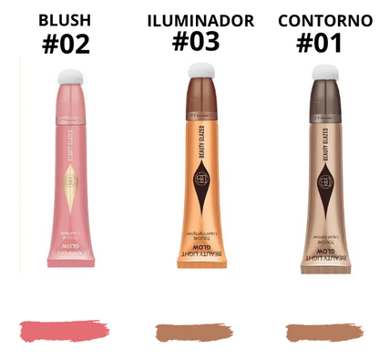 Multi Finish Trio Blush, Iluminador & Contorno - Beauty Glamour