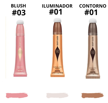 Multi Finish Trio Blush, Iluminador & Contorno - Beauty Glamour
