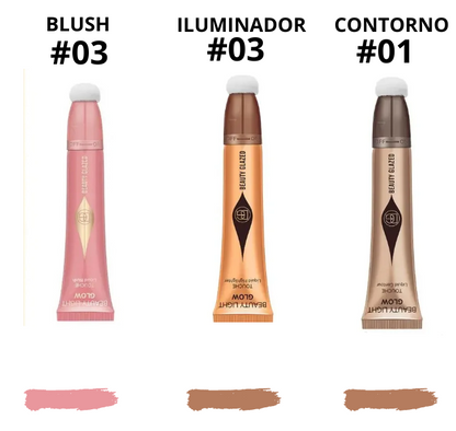 Multi Finish Trio Blush, Iluminador & Contorno - Beauty Glamour