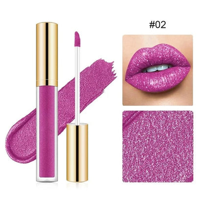 🔥GlamourLabial - Brilho Metálico de Longa Duração