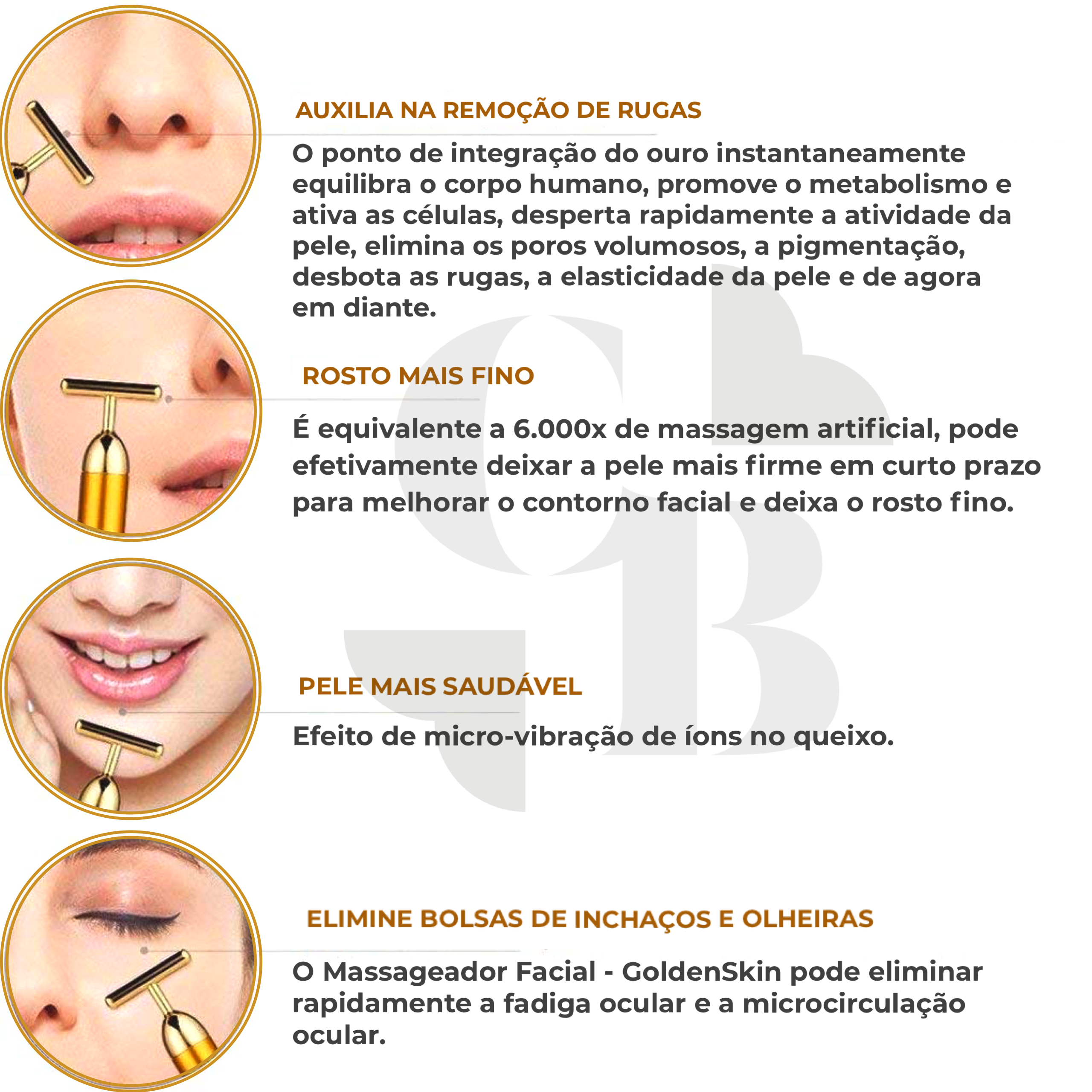 Massageador Facial - GoldenSkin
