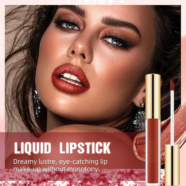 🔥GlamourLabial - Brilho Metálico de Longa Duração