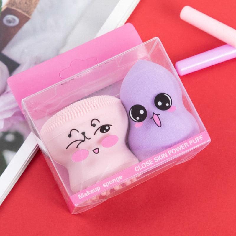 Esponja de Silicone Para Limpeza Facial - Empório dos sonhos