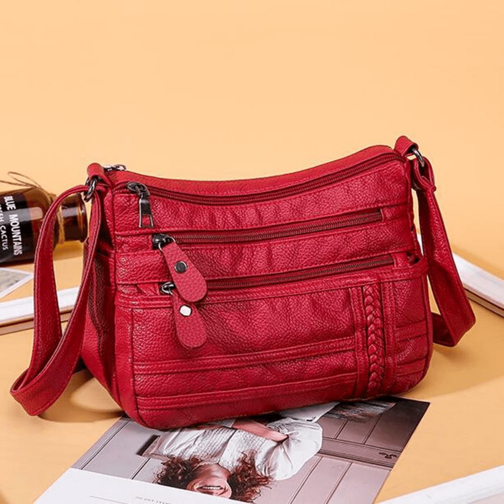 Bolsa Feminina de Couro - Scarlet Elegance