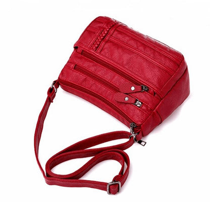 Bolsa Feminina de Couro - Scarlet Elegance
