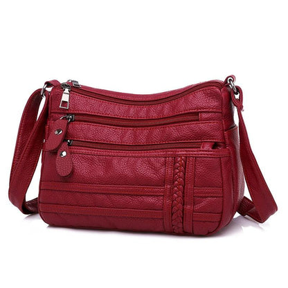 Bolsa Feminina de Couro - Scarlet Elegance