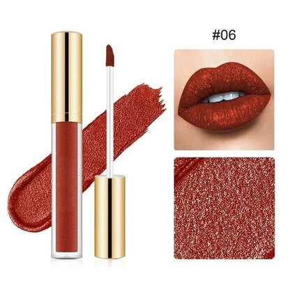 🔥GlamourLabial - Brilho Metálico de Longa Duração